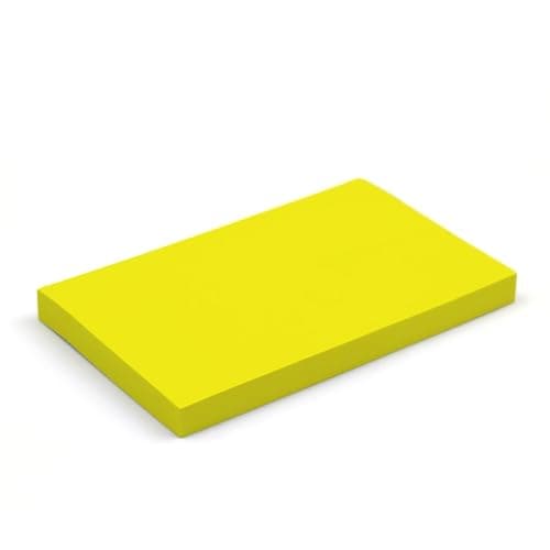 Image of Evergreen Goods 12 Pads x Bright Yellow Coloured Sticky Post Notes | Removable Self-Adhesive | 100 Sheets per pad - 76 x 127 mm (3" x 5") | Reminders, to-Do, Memo