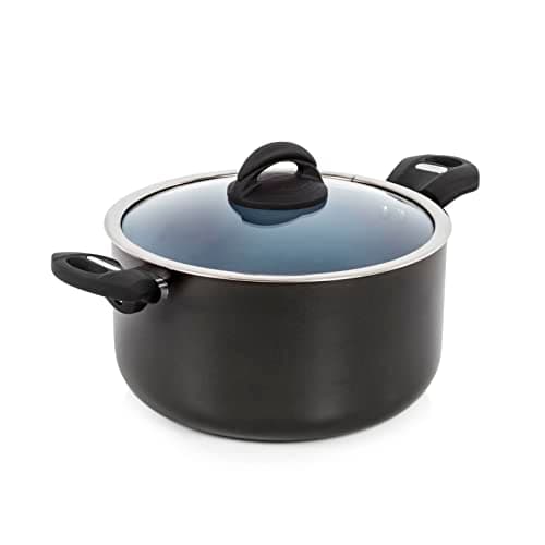 Image of Tower T80304 Cerasure 24cm Casserole Dish with Non-Stick Coating, Suitable for all Hob Types, Graphite, Grey