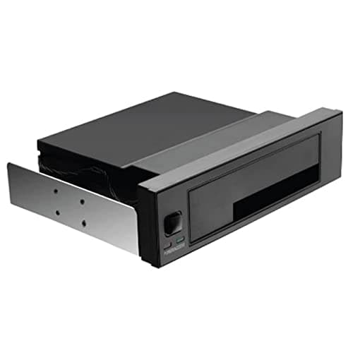 Image of Hanabitx 5.25 Inch Internal Tray-Less Bay SATA III Hard Drive Backplane Enclosure Hot Swap Mobile Rack for 2.5/3.5 inch HDD