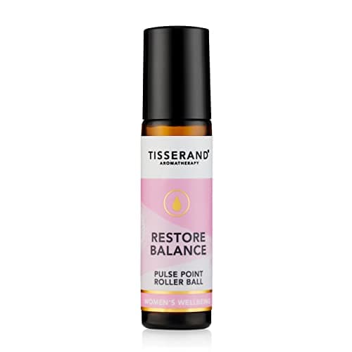 Image of Tisserand - Restore Balance Pulse Point Roller Ball - Menopause and Menstruation Support - Rose, Clary Sage and Geranium - 10ml