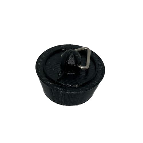 Image of Sink Bath Plug Black Tapered Suits 22mm to 28mm Openings 1" - 25mm