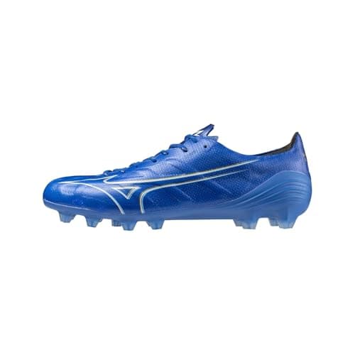 Image of Mizuno Mens Alpha Elite Firm Ground Football Boots Rugby Laser Blue/White 10 (45)