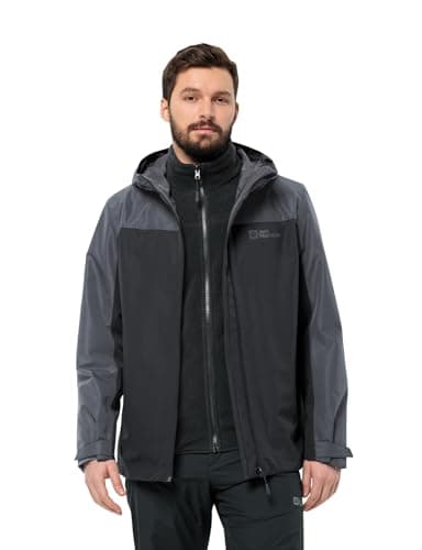 Image of Jack Wolfskin Taubenberg 3 In1 Jacket, Phantom, L Men's