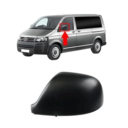 Image of DOOR WING MIRROR REPLACEMENT COVER LEFT FITS VW MULTIVAN T6 TRANSPORTER T5 VAN 7E1857572G