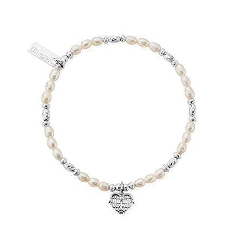Image of ChloBo Pearl Heart of Love Bracelet SBRP901