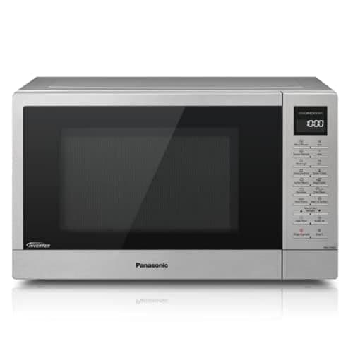 Image of Panasonic NN-ST48KSBPQ Inverter Microwave Oven with Glass Turntable, 32L, 1000W, 25 Auto Programmes, Auto Defrost, 7 Power Levels, Timer, Digital LED Display, Stainless Steel Exterior