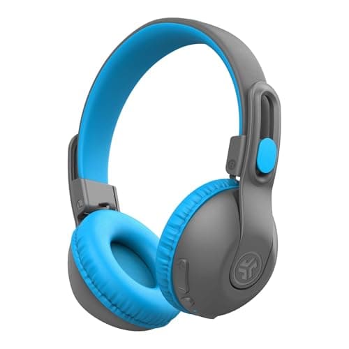 Image of JLab JBuddies Studio 2 Kids Headphones Wireless - Bluetooth Headphones Kids for Boys & Girls, Volume Limited Childrens Earphones with Mic, 65+ Hr Playtime, Noise Isolation, Sharing & Wired Mode, Blue