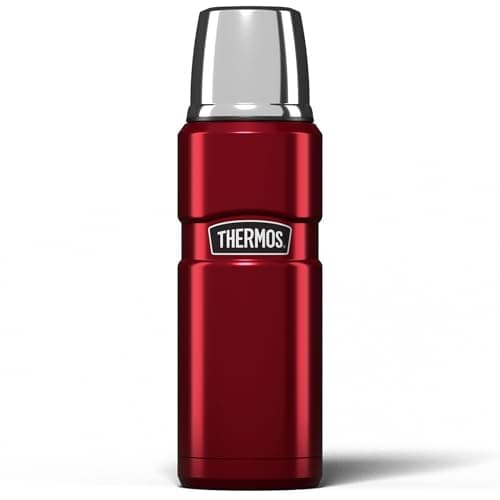 Image of Thermos Stainless King 470ml Multi- Purpose Thermos Flask - Original-Style Flask can be used as Travel Mug or Insulated Water Bottle for Daily Commute & Weekend Adventures – Red