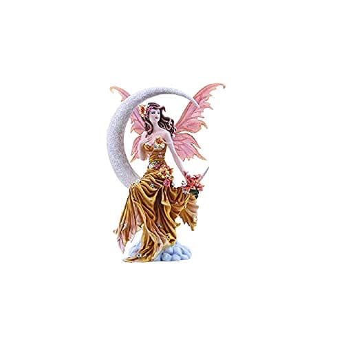 Image of Pacific Giftware Four Elements Celestial Moon Fairy Figurine Earth Wind Frost Fire Collectible Figurine Nene Thomas Art Inspiration Official Licensed Collectible 12 Inch Tall