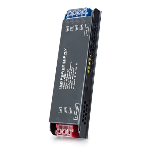 Image of BRIMETI 24V LED Driver 200W LED Transformer AC 240V to DC 24 Volt 8.3A Ultra Slim Power Supply Constant Low Voltage Switching, Adapter for Strip Light Cabinet Lights