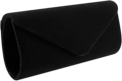 Image of BBjinronjy Clutch Bag Evening Bag Handbags Purse Handbag With Detachable Chain Strap for Wedding Cocktail Party Ladies Sparkling (Black)