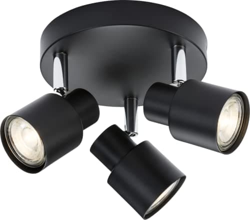 Image of Triple GU10 Spotlight in Matt Black