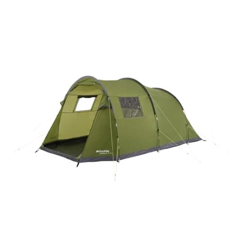 Image of Eurohike Sendero 4 Man Tent with Porch & Spacious Living Area, 4 Person, Waterproof, Easy to Pitch, Tunnel Design, Ideal for Family Camping Trips & Festivals, 2000mm HH