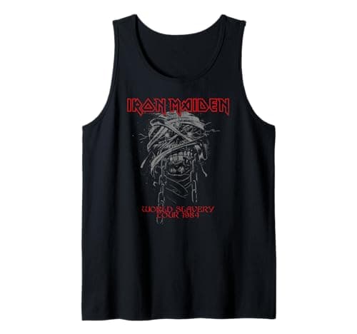 Image of Iron Maiden World Slavery 1984 Tank Top
