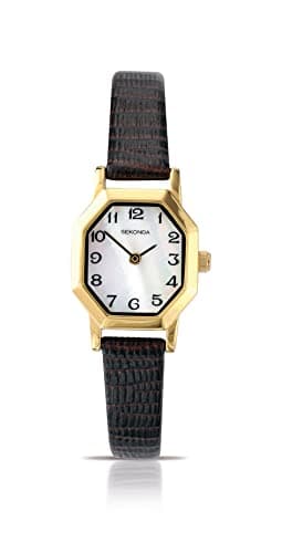 Image of Sekonda Women’s 20 mm Mother of Pearl Quartz Watch Brown Leather Strap 4416