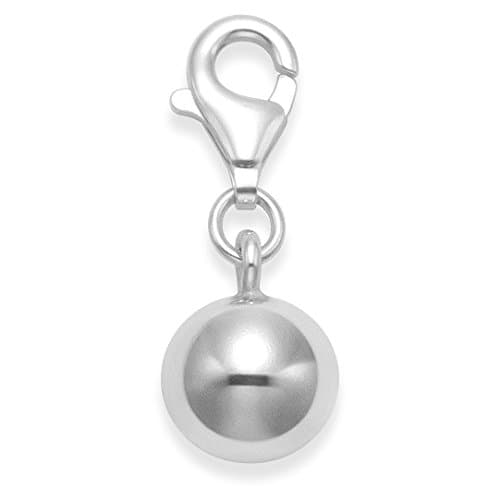 Image of Heather Needham Sterling Silver Jingle bell ball clip-on charm - size: 8mm plus catch Gift boxed 8925TR