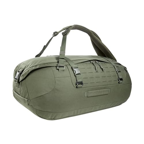 Image of Tasmanian Tiger TT Duffel 65 L Tactical Travel Bag Duffel Bag for Men with Backpack Function and Molle System, Lockable, 65 L Volume, olive, 70 x 36 x 28 cm, Tactical
