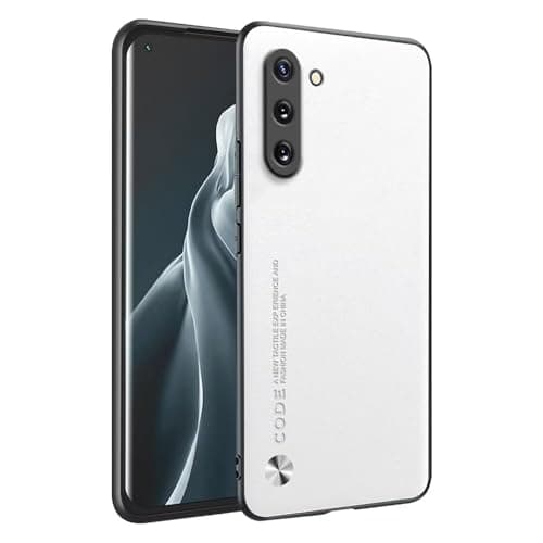 Image of HONLEN Phone Case for Samsung Galaxy Note10 (6.3" Inches) Leather Back Business Phone Case, White