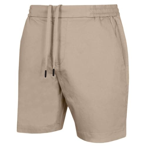 Image of Calvin Klein Mens CK Comfy Hybrid Shorts - Stone - 32" Waist