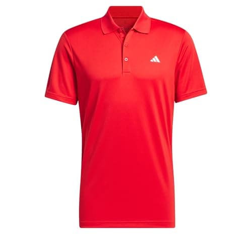 Image of adidas Men's Mens Core Performance Polo Shirt, Collegiate red, 3XL