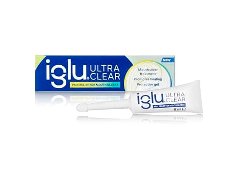 Image of Iglu Ultra Clear Mouth Ulcer Gel Pain Relief for Mouth Ulcers Promotes Healing, 8 ml