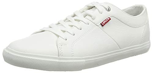 Image of LEVIS FOOTWEAR AND ACCESSORIES Men's 225826-794 Woods Trainers, White (B White 50), 9 UK