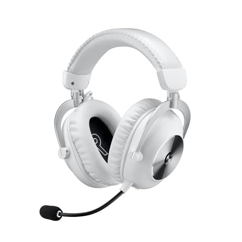 Image of Logitech G PRO X 2 LIGHTSPEED Wireless Gaming Headset, Detachable Boom Mic, 50mm Graphene Drivers, DTS: X Headphone 2.0—7.1 Surround, Bluetooth/USB/3.5mm Aux, for PC, PS5, PS4, Nintendo Switch - White