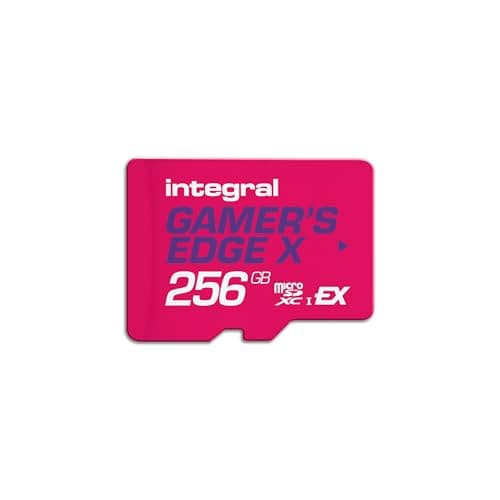 Image of Integral 256GB Gamer's Edge X Micro SD Express Card for Nintendo Switch 2, up to 890MB/s Read, 750MB/s Write, 4K Video, A1, NVMe PCIe, High-Speed Gaming, Reduce Download Times, Ultra-fast Storage