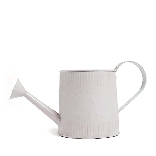 Image of AAMEN Metal Flower Pot Hanging Watering Can Planter, Garden Ornaments Outdoor Wall Mounted Flower Pot, Garden Planters, Hanging Plant Pots Indoor, Half Watercan Planter, Wall Decor-36x15cm (Pink)