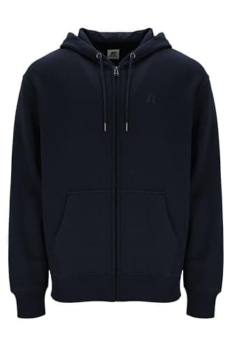 Image of Russell Athletic Mens Zip Through Hoody Nuring Tunic, Marine, L EU Navy