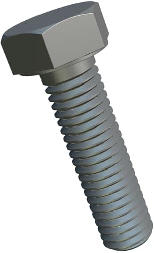 Image of M12x35 Hex Head Bolts Metric Hexagon Bolts, Cap Screws Suitable for Metal Construction Work, Automotive Machinery, DIY Zinc Plated Steel Class 8.8 DIN933 12mm x 35mm Full Threaded (Pack of 5)