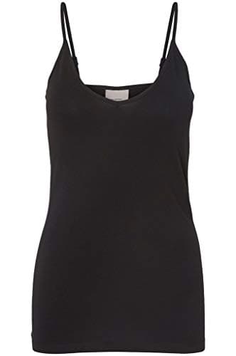 Image of Vero Moda Women's Vmmaxi My Soft Singlet Noos Vest, Black, S UK