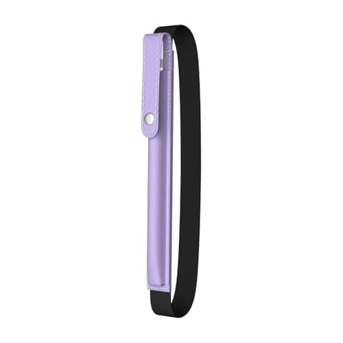 Image of MoKo Pencil Holder for Apple Pencil Pro, Apple Pencil 1st/2nd Generation, Apple Pencil (USB-C), PU Leather iPad Pencil Sleeve Pouch with buckle & Elastic Band attach to iPad Case, Taro Purple