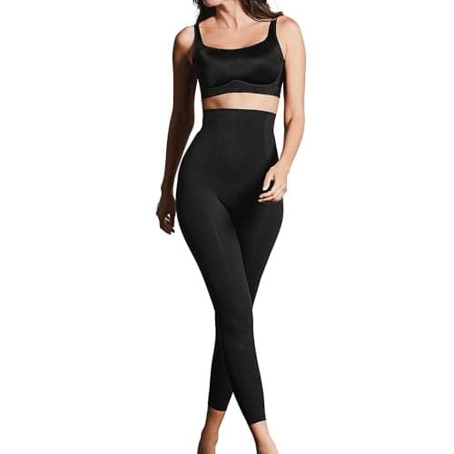 Image of Leonisa Leggings for Women Extra High Waisted Firm Compression - Shapewear Black