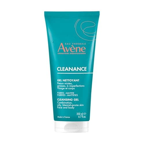 Image of Avène Cleanance Cleansing Gel 200ml, Acne Cleanser for Blemish-Prone Skin, Oily Skin Face Wash, Daily Cleanser