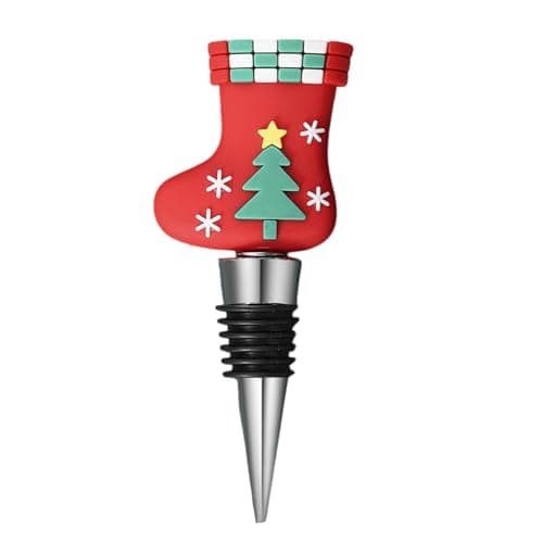Image of Champagne Jar Stoppers, Classic Christmas Elements, Stopper Crafts, Sealing Covers Beer Stopper, Reusable Corks, for All Types Holiday Party Home Bar Decoration