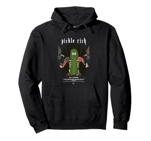Image of Pickle Rick I'm A Scientist Rick And Morty Merch Pullover Hoodie