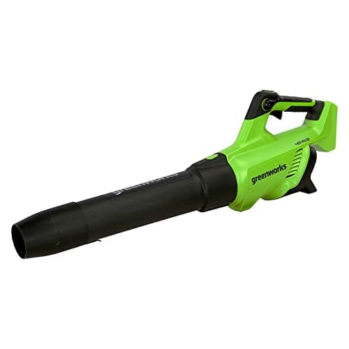 Image of Greenworks Cordless Leaf Blower, Lightweight Electric Leaf Blower Cordless, Cruise Control & Turbo Function 210km/h 15m3/min WITHOUT 40V Battery & Charger, Garden Blower, 3 Year Guarantee GD40AB