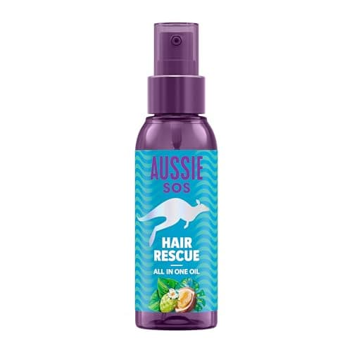 Image of Aussie SOS Hair Rescue All In One Hair Oil 100ml to Detangle and Smoothen Hair While Helping Prevent Split Ends and Keeping Hair Hydrated For 100 Hours. Vegan Formula (Package may vary)