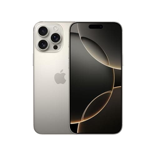 Image of Apple iPhone 16 Pro Max 1 TB: 5G Mobile phone with Apple Intelligence, Camera Control, A18 Pro Chip and a Huge Leap in Battery Life. Works with AirPods; Natural Titanium (Renewed)