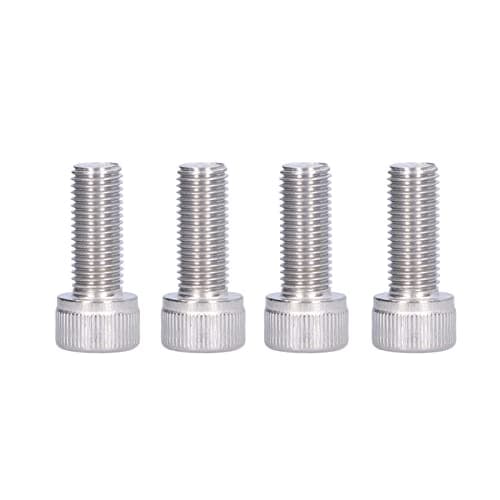 Image of Hex Bolt, 4Pcs 1.25mm Fine Pitch M10 Socket Cap Screw Bright Finish A2-70 Stainless Steel for Construction for DIY Jobs for Automotive Industry (M10*25)