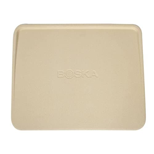 Image of BOSKA Pizza Stone Deluxe Rectangle/for Oven and BBQ/Crispy Quality Pizza/Luxury Raised Edge/Cordierite / 32x40 cm