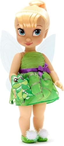 Image of Disney Store Official Tinker Bell Doll Animator Collection, Peter Pan, 39cm/15” Fairy Figure with Realistic Rooted Hair & Outfit, Collectible Toddler Doll, Toy Suitable for Ages 3+