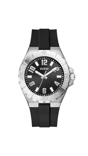 Image of GUESS Analogue Quartz Watch Black/silver