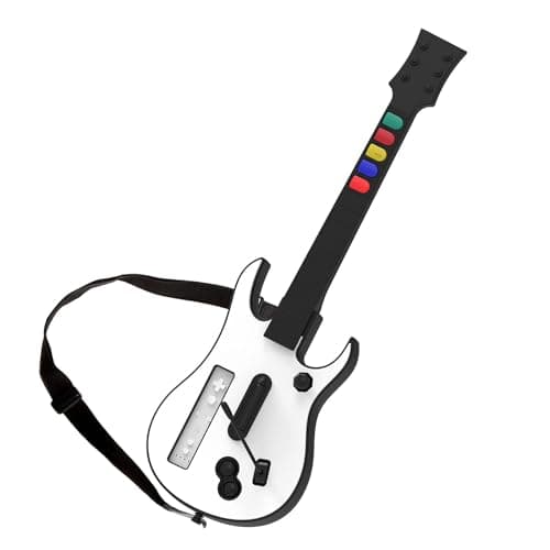 Image of DOYO Guitar Hero, Guitar Hero Wii for Wii Guitar Hero and Rock Band Games (exclude Rock Band 1) Color White