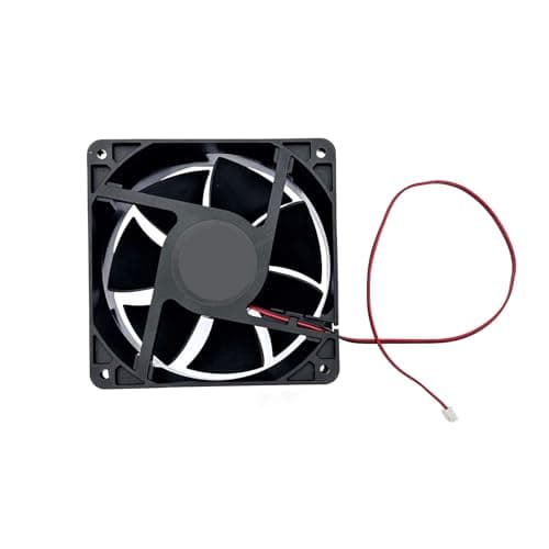 Image of JZK 120x120x38mm DC 12V 2 pin brushless cooling fan 12cm, 0.3A, 3000 rpm, 12038 dual-ball bearing DC fan 120mm for ice machine, fan heater, cooler, PC case fan