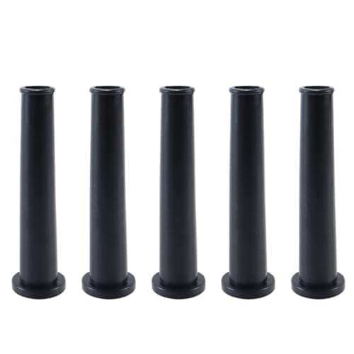 Image of VOANZO Pack of 5 Black Rubber 70mm Cable Strain Relief Sleeve – for Cable Protection 9mm Inner Diameter