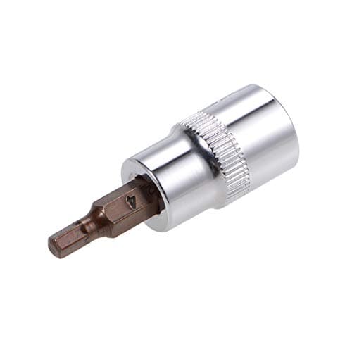 Image of sourcing map 3/8" Drive x 4mm Hex Bit Socket, Standard Metric, S2 & Cr-V Steel
