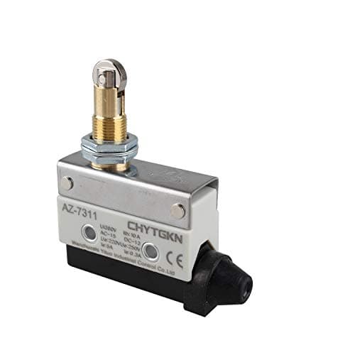 Image of Futheda Horizontal Limit Switch AZ-7311 TZ-7311 Micro Momentary Parallel Roller Plunger Actuator AC 380V 10A Single Pole Switch Panel Mount 1NC+1NO