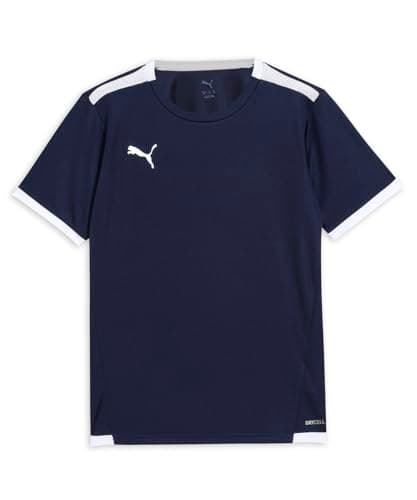 Image of PUMA Unisex Kids teamLIGA Jersey Jr Shirt, Peacoat-puma White, 140